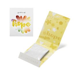 Custom Yellow Garden of Hope Matchbook - Yellow