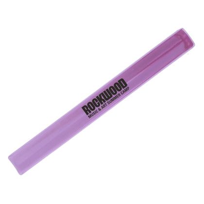 Custom Reflective Slap Bracelet - Purple 