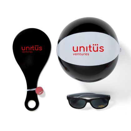 Custom Outdoor Paddle ball Kit - Black/White