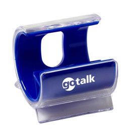 Custom Contempo Acrylic Mobile Device Stand - Blue 
