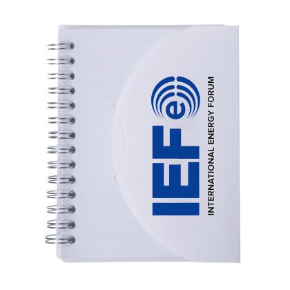 Custom Two-Tone 3" x 4" Jr Spiral Notebook - White/White