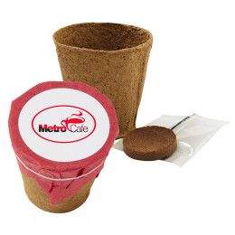 Custom Red Growables Planter