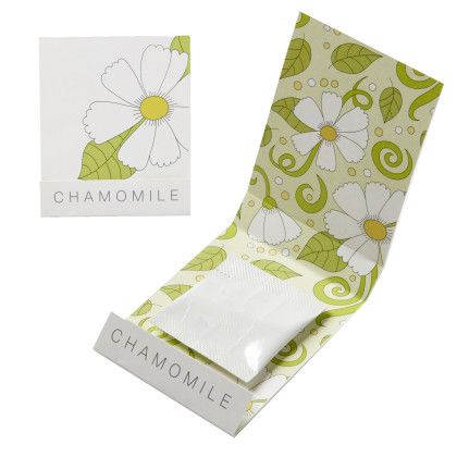 Custom Chamomile Seed Matchbook - White