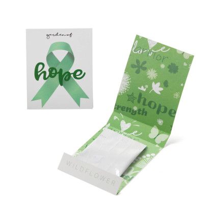 Green Ribbon Garden of Hope Matchbook - Green
