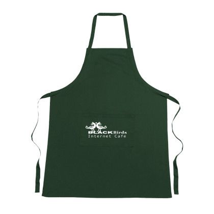 Custom Cotton Apron with Logo - GreenForest Custom Cotton Apron with Logo - GreenForest