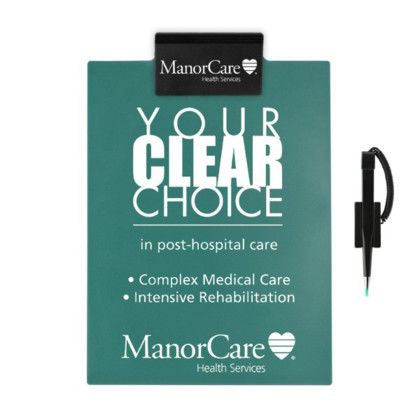 Custom Letter Clipboard with Pen - Teal Custom Letter Clipboard with Pen - Teal