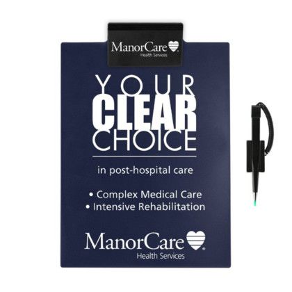 Custom Letter Clipboard with Pen - Navy Blue Custom Letter Clipboard with Pen - Navy Blue