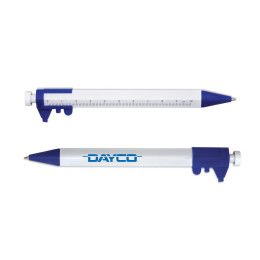 Custom Caliper Pen - White with blue