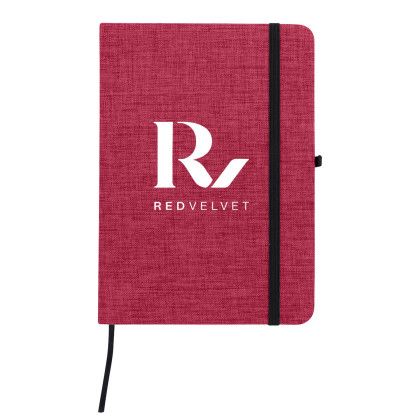 Custom RPET Heathered Journal with pen loop - 