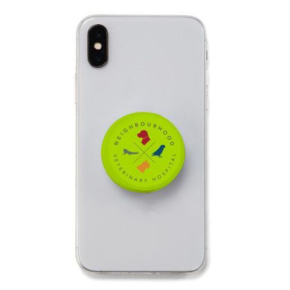 Custom Full Color EZ Finger Phone Grip - Lime Green 