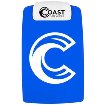 Custom Legal Size Contour Clipboard - Transparent Blue With White Custom Legal Size Contour Clipboard - Transparent Blue With White
