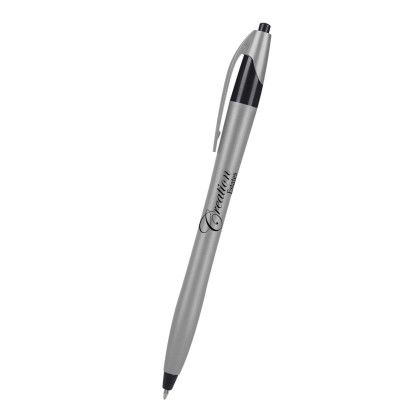 Custom Dart Pen with Metallic Design - Silver 