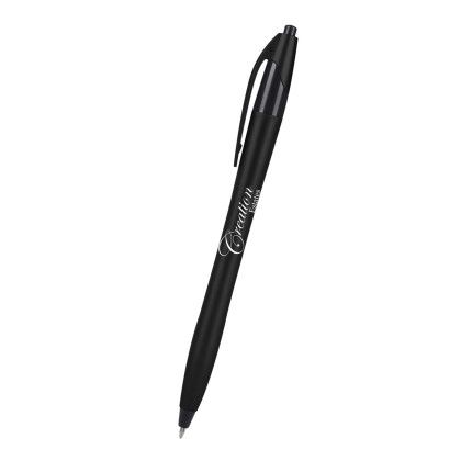 Custom Dart Pen with Metallic Design - Black 