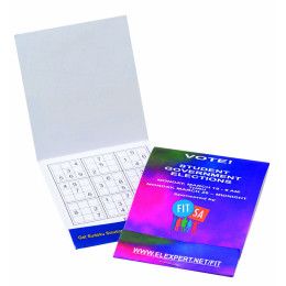 Custom Sudoku Games to Go Booklet - Multicolor