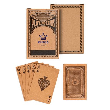 Custom Kraft Recycled Playing Cards - Kraft Custom Kraft Recycled Playing Cards - Kraft