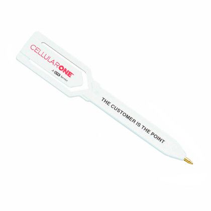 Custom Spearhead Pen - White - Added Fee for Second Imprint Color