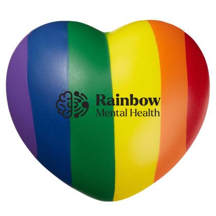 Custom Pride Heart Stress Reliever
