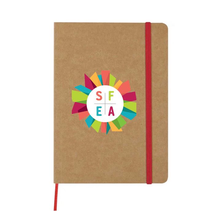 One Notebook Color Custom Full Color Eco-Inspired Notebook with Strap