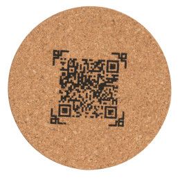 Custom Cork Coaster Round - Natural