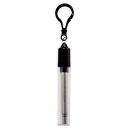 Custom Stainless Steel Collapsible Reusable Straw - Black
