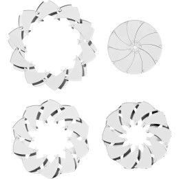 Custom Full Color Digitally Printed All-White Incredible Expanding Flying Disc - White