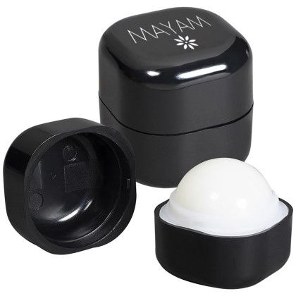 Custom Rounded Corner Lip Balm - Black Custom Rounded Corner Lip Balm - Black