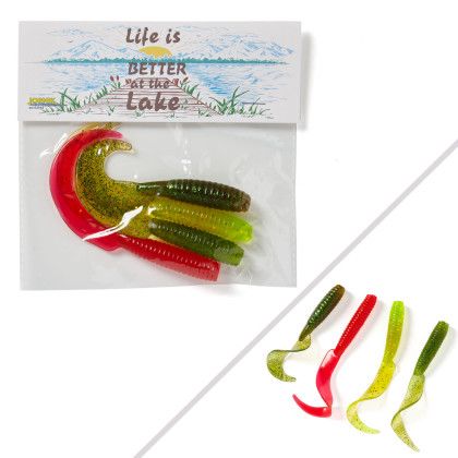 Custom 4-Pack Fishing Grubs - Assorted Custom 4-Pack Fishing Grubs - Assorted