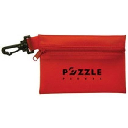 Custom Traveler GeoPuzzle - Translucent Red Pouch