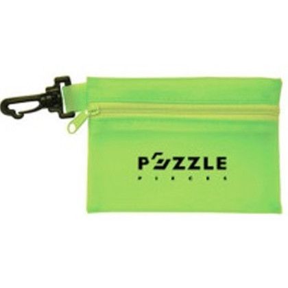 Custom Traveler GeoPuzzle - Translucent Green Pouch