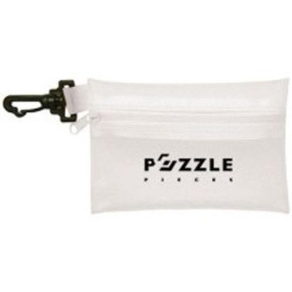 Custom Traveler GeoPuzzle - Frost White Pouch