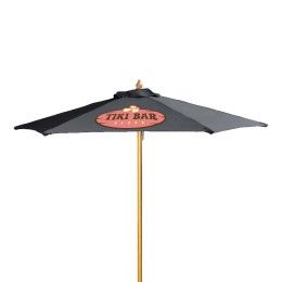 Promotional Wood Market Umbrella 7 ft. Cool Gray 
