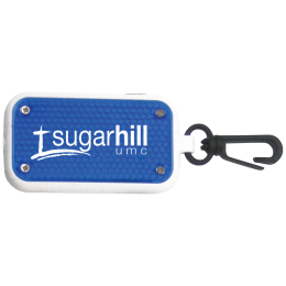 Custom Reflector Clip-On Safety Light - Blue 