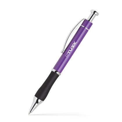 Custom Aluminum Ballpoint Click Metal Pen - Purple 