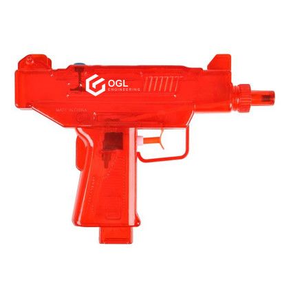 Custom Assorted Color Uzi Water Gun - Red Custom Assorted Color Uzi Water Gun - Red