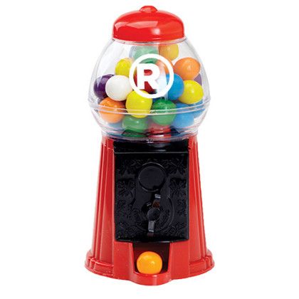 Custom 6.25" Mini Gumball Machine - Red