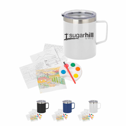 Custom Adult Paint Set and Coffee Mug - All Colors