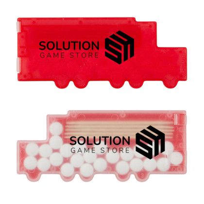 Custom Tractor-Trailer Mints & Picks - Frost/Translucent Red Custom Tractor-Trailer Mints & Picks - Frost/Translucent Red