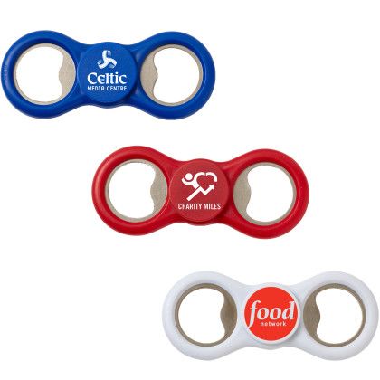 Custom Two-Way Fidget Spinner Bottle Opener - All Colors 