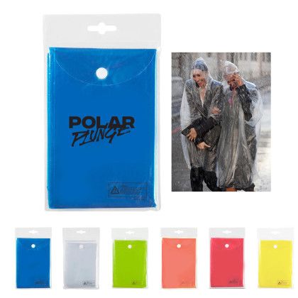 Custom Disposable Rain Poncho - Lifestyle Custom Disposable Rain Poncho - Lifestyle