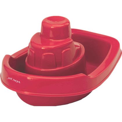 Custom 8" Tug Boat Sand Toy - Red Custom 8" Tug Boat Sand Toy - Red