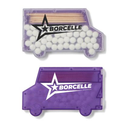 Custom Box Truck Mints & Picks - Frost/Translucent Purple 