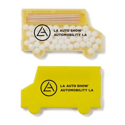 Custom Box Truck Mints & Picks - Frost/Solid Yellow 