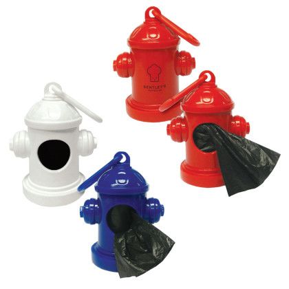 Custom Fire Hydrant Baggie Dispenser - All Colors 