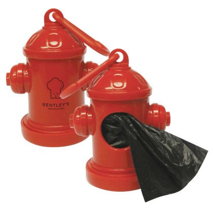 Custom Fire Hydrant Baggie Dispenser - Red 