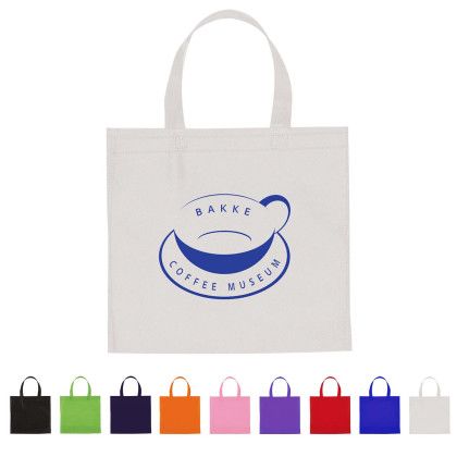 Custom Non-Woven Mini Shopper Tote Bag - All Color