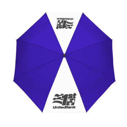 Custom The Spirit (Tm) Deluxe Two-tone Auto Open Umbrella - Purple/White