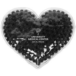 Custom Heart Shaped Hot/Cold Gel Pack - Black