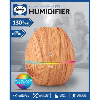 Custom Sealy Color Changing LED Humidifier - Wood In Box 