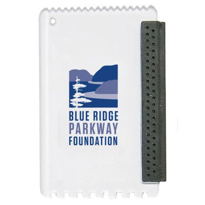 Custom Ice Scraper Keychain - Solid white