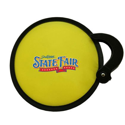 Custom Full Color Collapsible Fan - Yellow Custom Full Color Collapsible Fan - Yellow